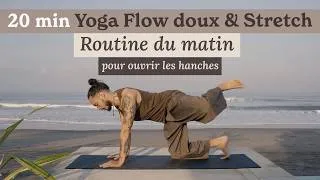 Miniature : 20 min Yoga Flow doux & Stretch | Routine du matin pour ouvrir les hanches