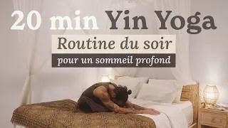 Miniature : 20 min Yin Yoga au lit | Routine du soir pour un sommeil profond