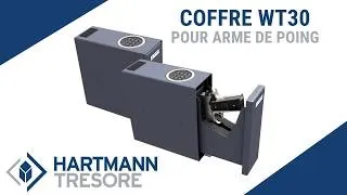 Miniature : Coffre pour arme de poing coulissant WT30 - HARTMANN TRESORE