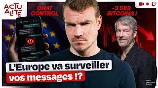 Miniature : L'Europe s'attaque aux messageries et Microstrategy vend pour 216 millions de BTC ! | Hasheur Live