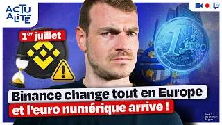 Miniature : Binance, MiCA et l'euro numérique : ce qui change le 1er juillet ! | Hasheur Live