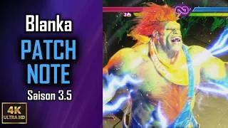 Miniature : Blanka Patch Note Saison 3.5 (Alex) - Street Fighter 6