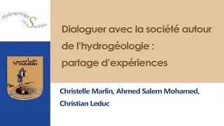 Miniature : Christelle Marlin (+ A.S. Mohamed et C. Leduc) Dialoguer avec la société autour de l'hydrogéologie