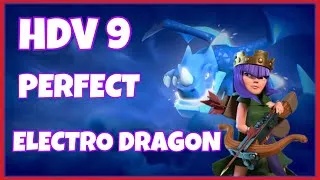 Miniature : COC 2018| NOUVELLE COMPO AVEC ÉLECTO DRAGON EN HDV 9 PERFECT | CLASH OF CLANS FRANCAIS