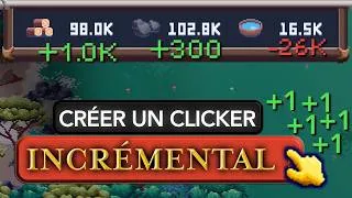 Miniature : Créer un clicker incrémental, c’est facile ?! 🤔 (Non) #devlog