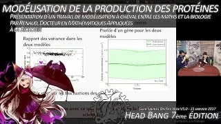 Miniature : Maths, simulations & biologie, modélisation de la production des protéines - HB - Janvier 2017