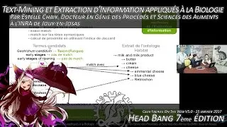 Miniature : Text Mining et Extraction d’Information appliqués à la Biologie - Head Bang - Janvier 2017