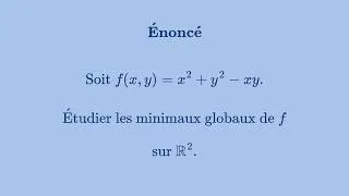 Miniature : Oral Mines/Centrale : Un exercice d'introduction