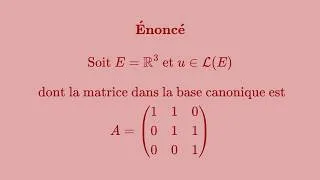Miniature : Exercice révision de réduction linéaire (L2)