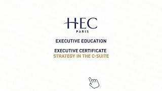 Miniature : Executive Certificate Strategy in the C-Suite | Program Overview