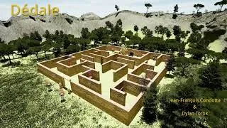 Miniature : Démonstration du Jeu Dédale avec trois joueurs ordinateurs