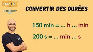 Miniature : Convertir 200 minutes  en heure ? CM2 / 6e