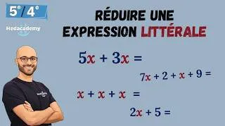 Miniature : RÉDUIRE UNE EXPRESSION LITTÉRALE 4e / 5e