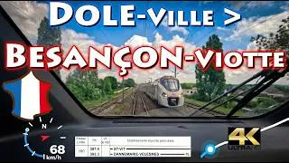 Miniature : CAB RIDE 4K 🇫🇷 Dole-Ville ➜ Besançon-Viotte / Régiolis TER SNCF Bourgogne-Franche-Comté /Driver View