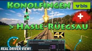 Miniature : CAB RIDE 4K 🇨🇭 Konolfingen ➜ Hasle-Rüegsau / Burgdorf-Thun-Bahn (BTB) / BLS AG NINA / Emmentalbahn