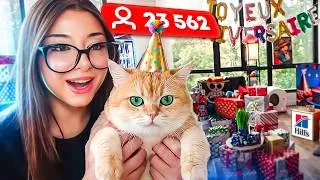 Miniature : C'EST L'ANNIVERSAIRE DE MON CHAT !! (il a eu pleins de cadeaux)