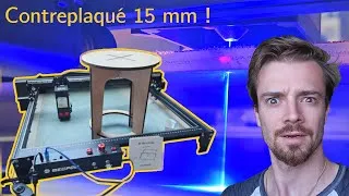 Miniature : Ce laser découpe du contreplaqué épais pour 479€ !? (Essais graveuse Mecpow X5 Pro)