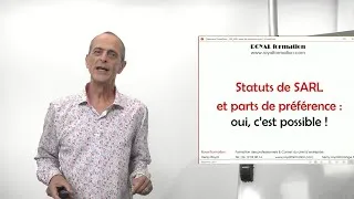 Miniature : Statuts de SARL avec des parts de préférence : oui, c'est possible !