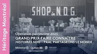Miniature : Histoires NDG : un patrimoine vivant qui se raconte | Opération patrimoine | Héritage Montréal