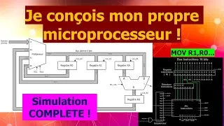 Miniature : Conception et Simulation d'un microprocesseur "fait maison"