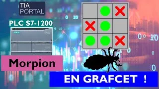 Miniature : Jeu de Morpion GRAFCET - TIA Portal Siemens - CPU 1200 - IHM KTP Basic