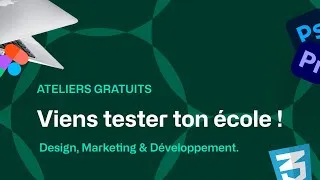 Miniature : TEST TON ÉCOLE - Les Ateliers Gratuits (Design, Marketing & Développement)