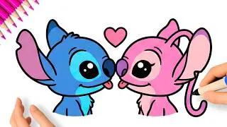 Miniature : COMMENT DESSINER STITCH ET ANGEL FACILE ❤️