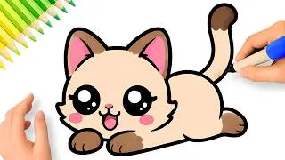 Miniature : COMMENT DESSINER UN CHATON SIAMOIS FACILE