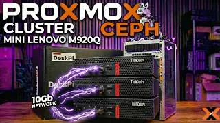 Miniature : Cluster Proxmox + Ceph 10Gb sur 3 Lenovo M920Q – (Projet DeskPi Rack) - Partie 2