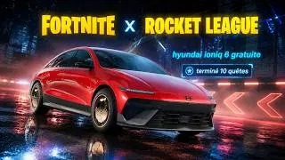 Miniature : FORTNITE x ROCKET LEAGUE : HYUNDAI IONIQ 6 GRATUITE ! (10 Quêtes) PS5 ! #fortnite #rocketleague