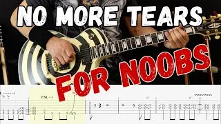 Miniature : No More Tears - Ozzy Osbourne [ Guitar Tutorial - cover - Tab ] Main Riff Easy lesson