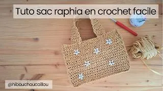 Miniature : Tuto crochet : un sac en raphia facile✨