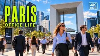 Miniature : Lunch Hour in Europe’s Largest Business District | Paris 4K HDR