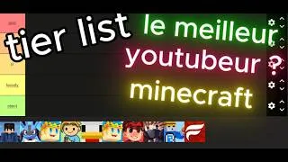 Miniature : tier list des meilleurs youtubeurs mc FR part2