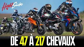 Miniature : 21 motos, 1000 mètres départ arrêté, 1 gagnante.