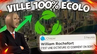Miniature : J'ai CONSTRUIT une ville ÉCOLOGIQUE PARFAITE dans CITIES SKYLINES  !