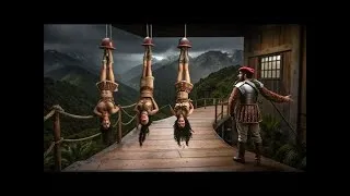 Miniature : Actions atrocious commises par les conquistadors à l'encontre des Amérindiens.