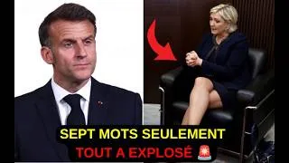 Miniature : 🔥 Macron Se Croyait À L’Abri… Puis Le Pen A Lu Cette Phrase !