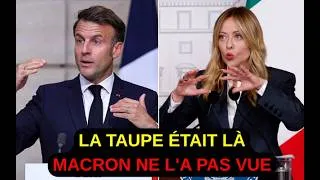 Miniature : 🔥 Meloni a Découvert le Plan Secret de Macron Avant Leur Rencontre ! !