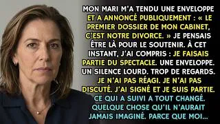 Miniature : Mon mari m’a demandé le divorce à l’inauguration de son bureau — ce qui a suivi a coûté très cher…
