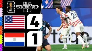 Miniature : États-Unis vs Paraguay : Buts, Actions Fortes et Résumé du Match