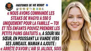 Miniature : J'ai commandé le Wagyu à 550$ pour ma famille, vous aurez droit aux petits pains gratuits.