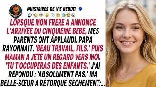 Miniature : Mon frère attend son 5e enfant, mes parents veulent que je m'occupe de tout. Quelle horreur !