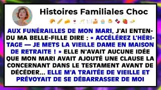 Miniature : Aux funérailles de mon mari, j’ai entendu ma belle-fille murmurer : “Accélère l’héritage…”