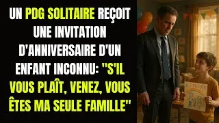 Miniature : UN PDG SOLITAIRE REÇOIT UNE INVITATION D'ANNIVERSAIRE D'UN ENFANT INCONNU: «S'IL VOUS PLAÎT, VENEZ..