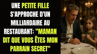 Miniature : UNE PETITE FILLE S'APPROCHE D'UN MILLIARDAIRE AU RESTAURANT: «MAMAN DIT QUE VOUS ÊTES MON PARRAIN...