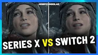 Miniature : Rise of the Tomb Raider en SWITCH 2 - Comparativa con Xbox Series X