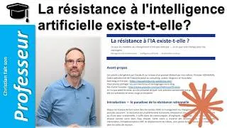 Miniature : La résistance à l'IA existe-t-elle ?