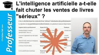 Miniature : L'intelligence artificielle a-t-elle fait chuter les ventes de livres "sérieux" ?