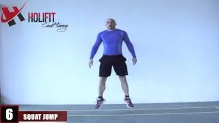 Miniature : exercice fitness : Squat jump